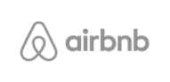 Airbnb company logo, provider of rental services for houses and apartments.