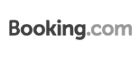 Logo of Booking.com, an international website for booking houses, apartments and hotels.