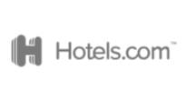 Logo Hotels.com, a website that promotes hotel room reservations in more than 19,000 places.