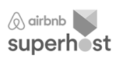 Logo of one of the services of the Airbnb company, Superhost.